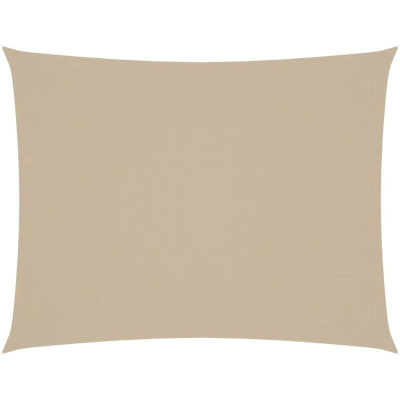 Vidaxl - Voile de parasol tissu oxford rectangulaire 3x4,5 m beige