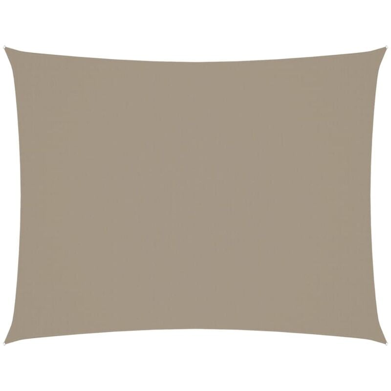 Vidaxl - Voile de parasol tissu oxford rectangulaire 3x6 m taupe