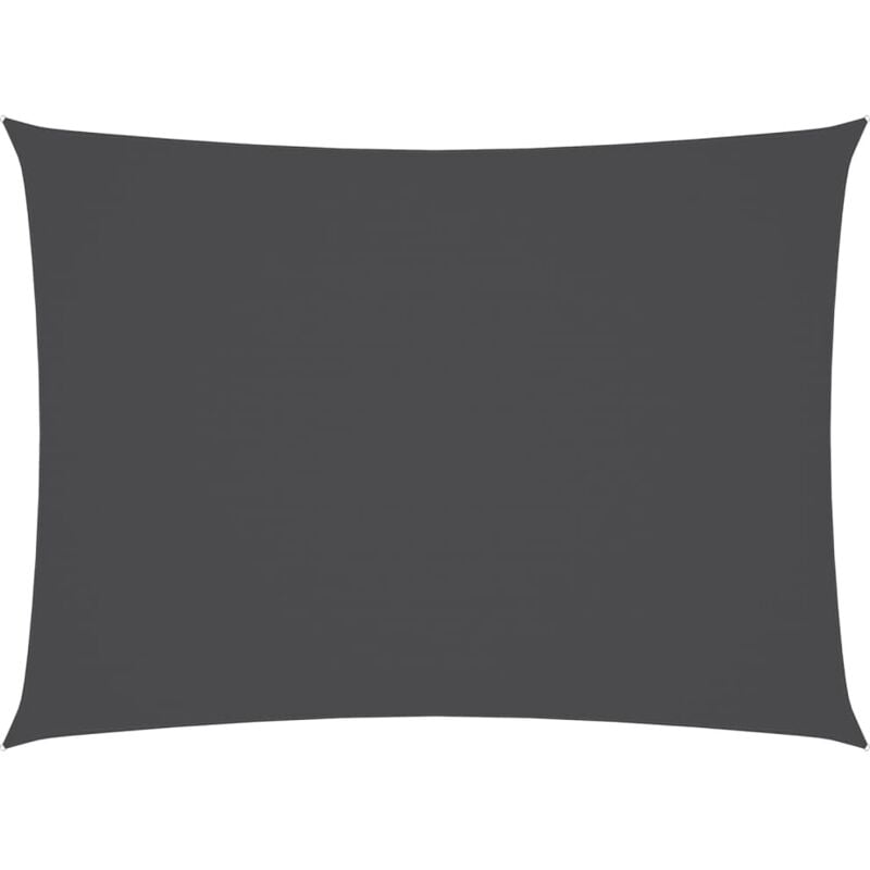 Voile de parasol tissu oxford rectangulaire 3x4,5 m anthracite