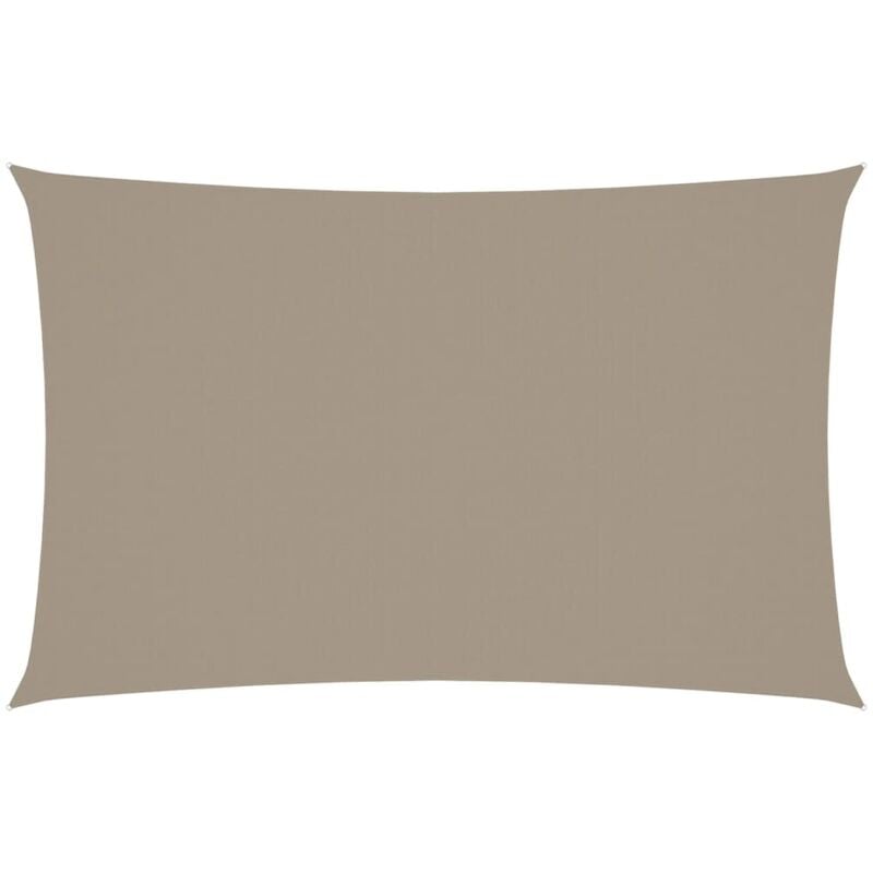 Vidaxl - Voile de parasol tissu oxford rectangulaire 4x7 m taupe