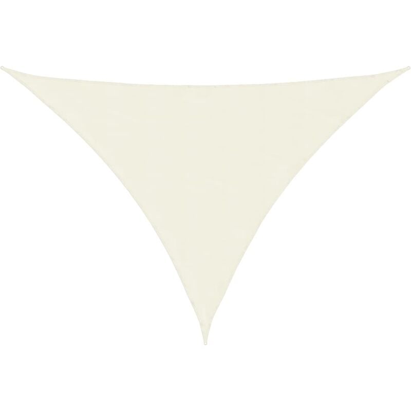 Vidaxl - Voile de parasol Tissu Oxford triangulaire 2,5x2,5x3,5 m Crème