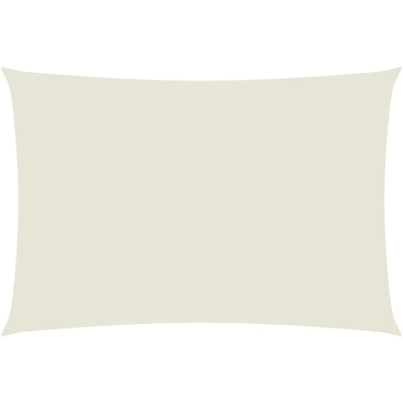 Voile de parasol tissu oxford rectangulaire 2,5x4,5 m crème