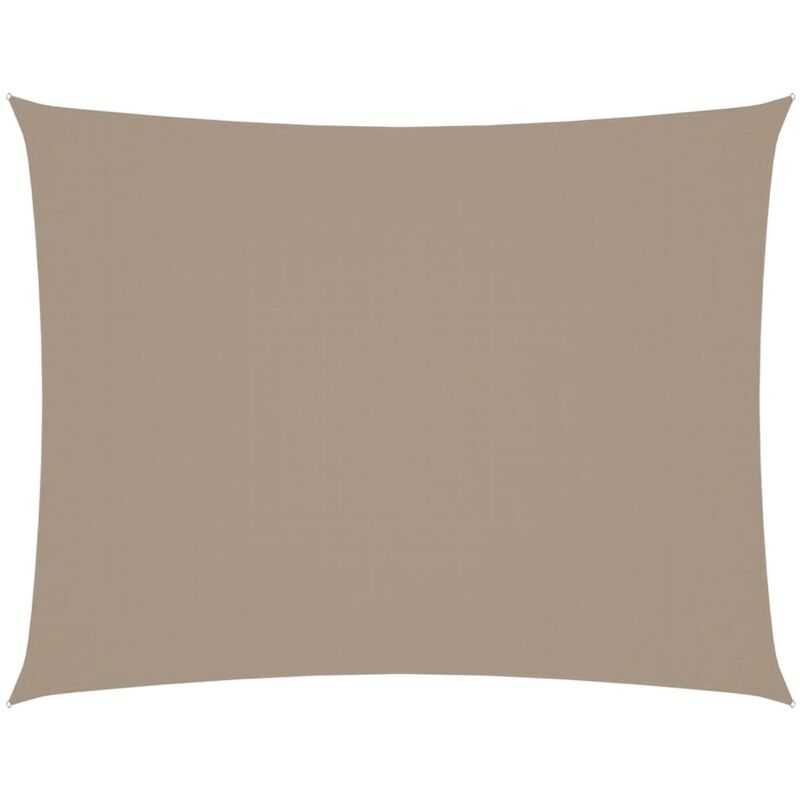 Vidaxl - Voile de parasol tissu oxford rectangulaire 4x6 m taupe