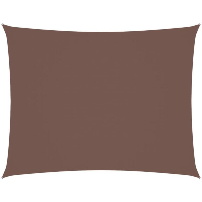 Voile de parasol tissu oxford rectangulaire 2x3,5 m marron