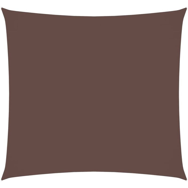 Vidaxl - Voile de parasol tissu oxford carré 3x3 m marron