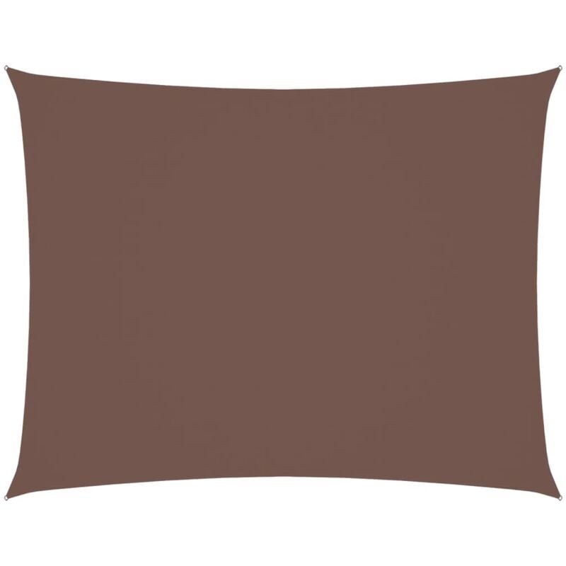 Vidaxl - Voile de parasol tissu oxford rectangulaire 2,5x3,5 m marron