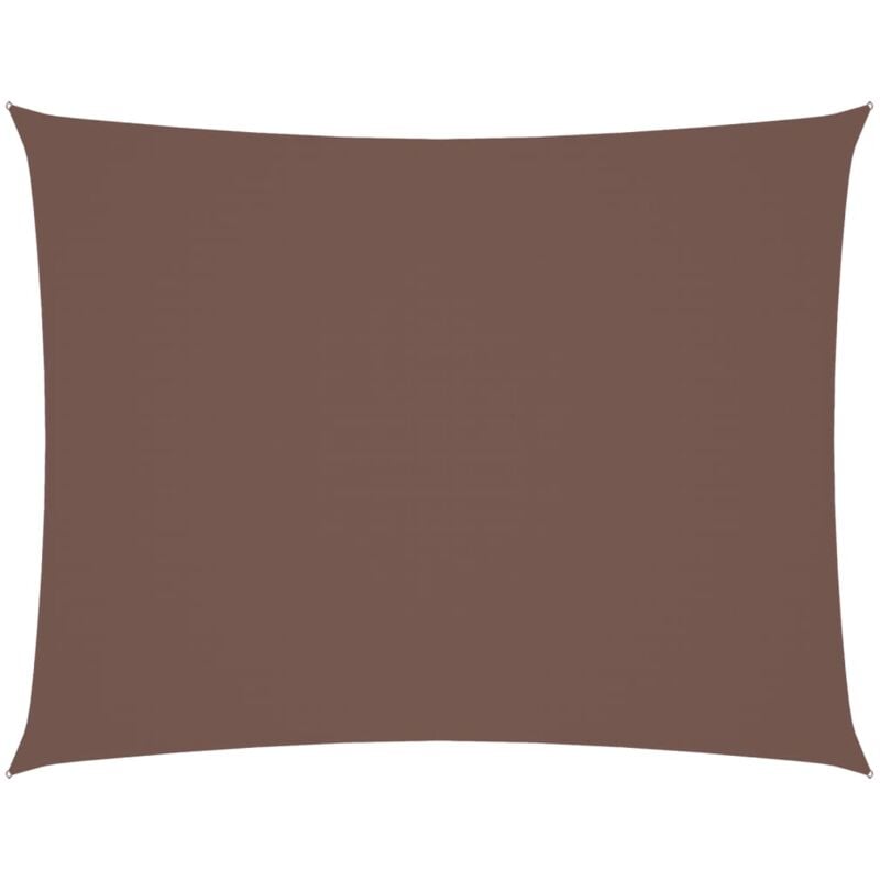 Vidaxl - Voile de parasol tissu oxford rectangulaire 2x3 m marron