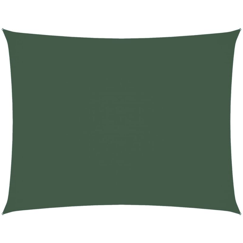 Vidaxl - Voile de parasol tissu oxford rectangulaire 2x3,5 m vert foncé