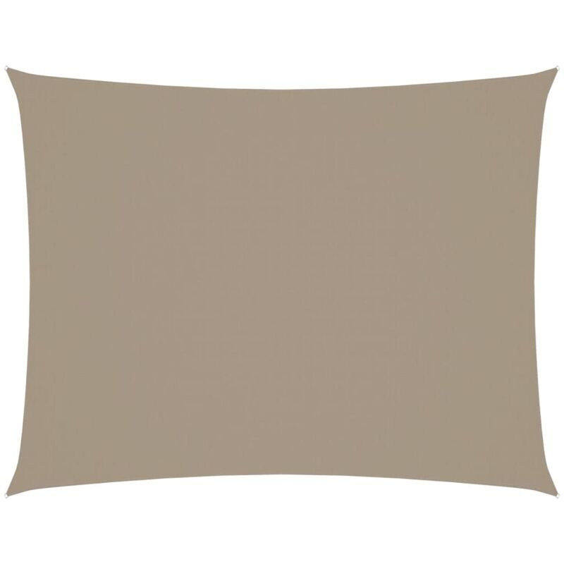 Vidaxl - Voile de parasol tissu oxford rectangulaire 3,5x5 m taupe