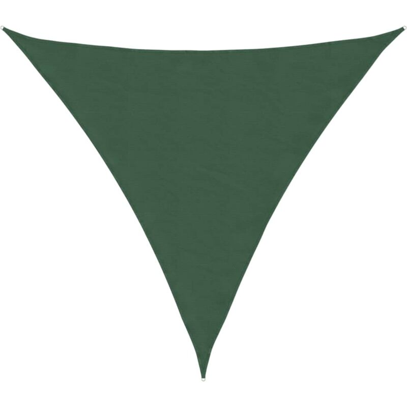 Voile parasol tissu oxford triangulaire 3,6x3,6x3,6m vert foncé Vidaxl