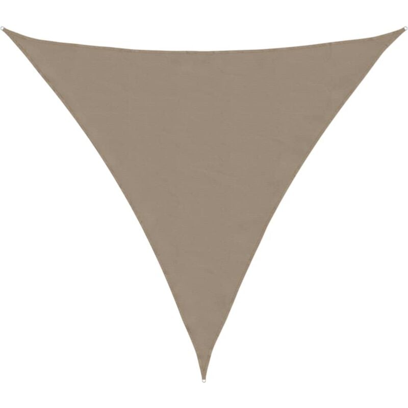 Voile de parasol tissu oxford triangulaire 4,5x4,5x4,5 m taupe Vidaxl