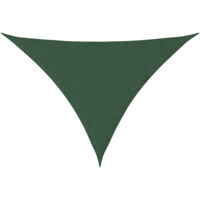 Voile parasol tissu oxford triangulaire 4x4x5,8 m vert foncé Vidaxl