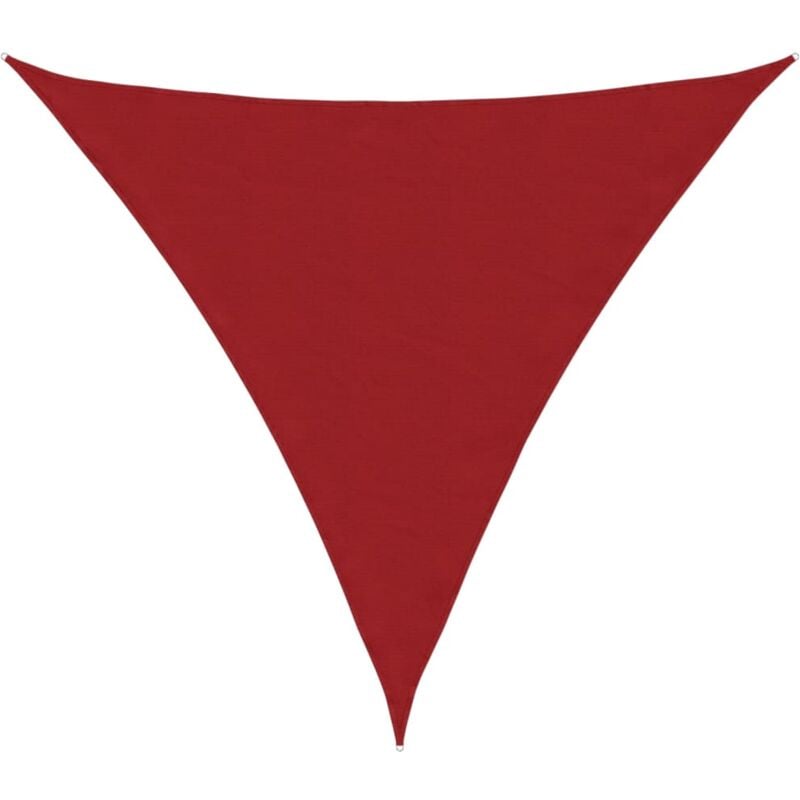 Voile de parasol tissu oxford triangulaire 4,5x4,5x4,5 m rouge Vidaxl