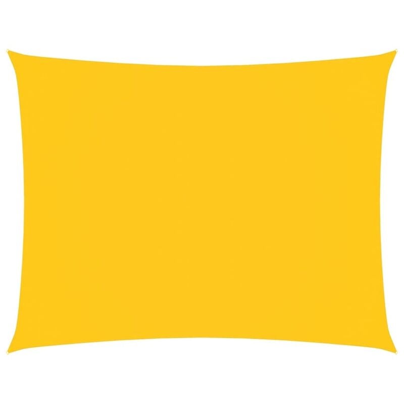 Voile de parasol tissu oxford rectangulaire 2,5x4 m jaune Vidaxl
