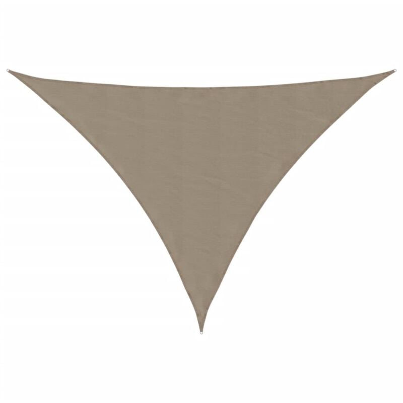 Voile de parasol tissu oxford triangulaire 2,5x2,5x3,5 m taupe Vidaxl