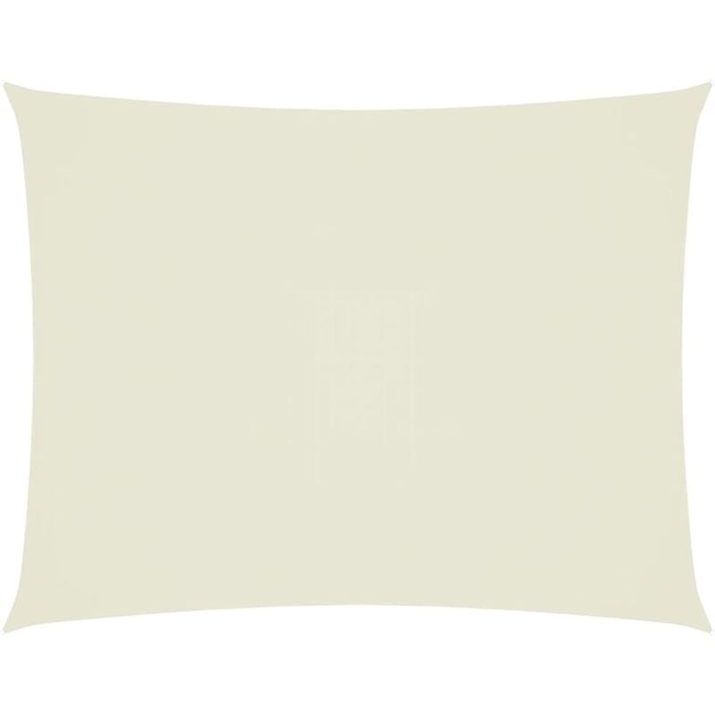 Vidaxl - Voile de parasol tissu oxford rectangulaire 4x5 m crème