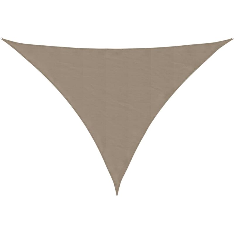 Voile de parasol Tissu Oxford triangulaire 3x4x5 m Taupe