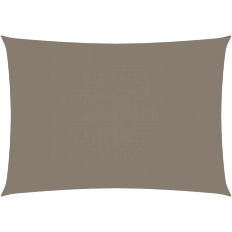 Voile de parasol Tissu Oxford rectangulaire 2,5x4,5 m Taupe