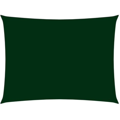Voile de parasol Tissu Oxford rectangulaire 2,5x4,5m Vert foncé