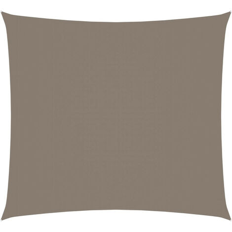 Voile de parasol Tissu Oxford rectangulaire 2x2,5 m Taupe