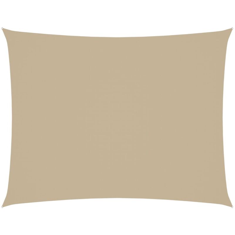 Vidaxl - Voile de parasol Tissu Oxford rectangulaire 2x3,5 m Beige