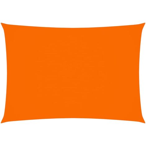 Voile de parasol Tissu Oxford rectangulaire 4x6 m Orange