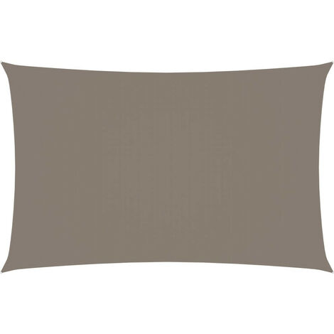 Voile de parasol Tissu Oxford rectangulaire 5x8 m Taupe