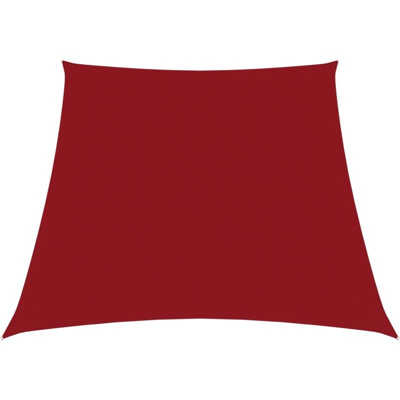 VidaXL Voile de parasol Tissu Oxford trap�ze 3/5x4 m Rouge