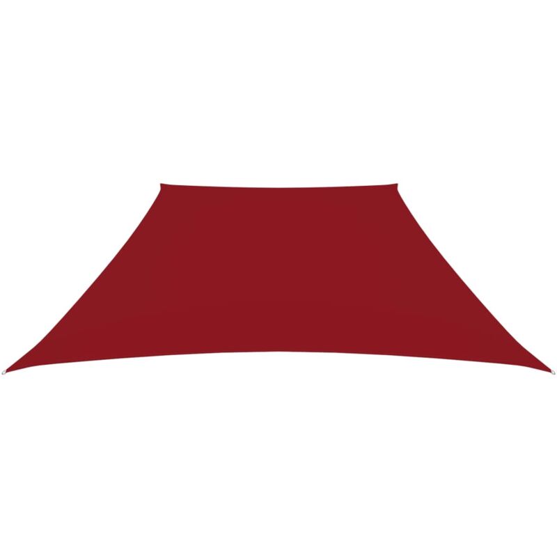 Voile de parasol Tissu Oxford trapèze 2/4x3 m Rouge