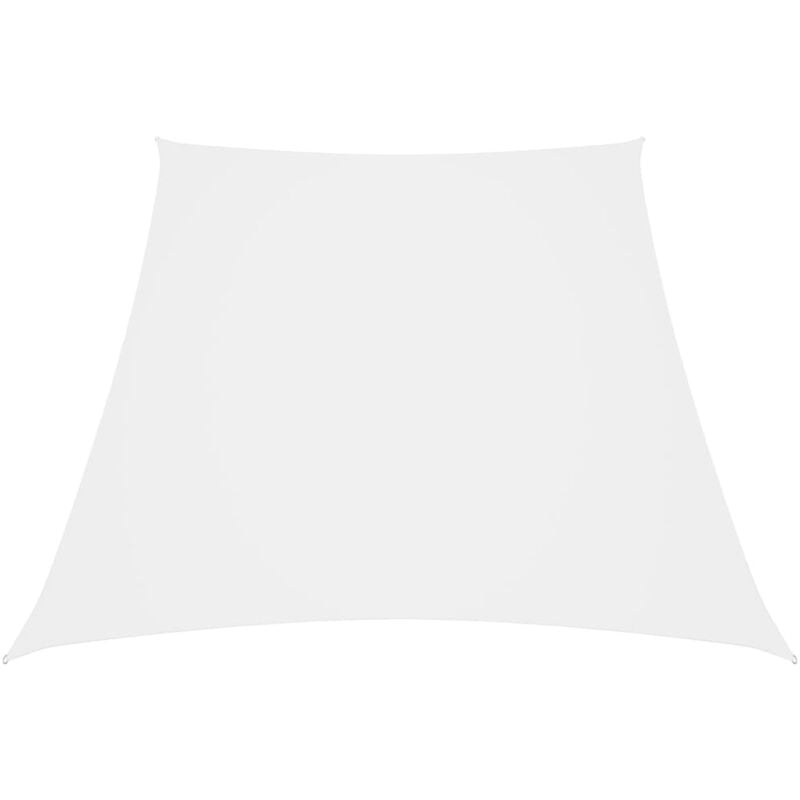 Voile de parasol Tissu Oxford trapèze 3/4x2 m Blanc - Blanc