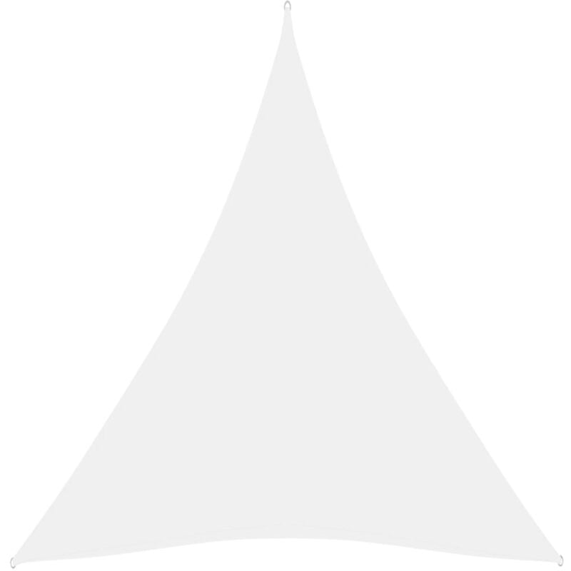 Doc&et² - Voile de parasol Tissu Oxford triangulaire 3x4x4 m Blanc - Blanc