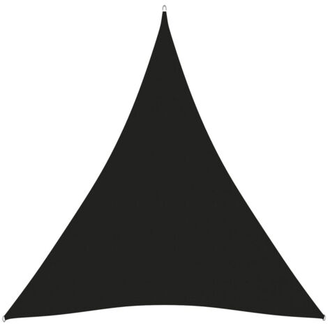 Voile de parasol Tissu Oxford triangulaire 4x5x5 m Noir