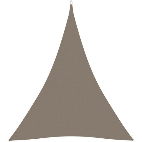 Voile de parasol Tissu Oxford triangulaire 4x5x5 m Taupe