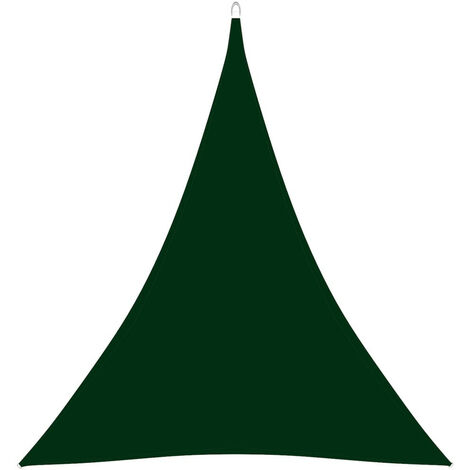 Voile de parasol Tissu Oxford triangulaire 4x5x5 m Vert foncé