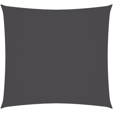 Voile de parasol/Toile d'ombrage Tissu Oxford carré 3x3 m Anthracite 11833
