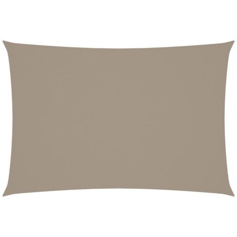Voile de parasol/Toile d'ombrage Tissu Oxford rectangulaire 2,5x4,5 m Taupe 50229