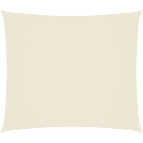 Voile de parasol/Toile d'ombrage Tissu Oxford rectangulaire 2x2,5 m Crème 28550