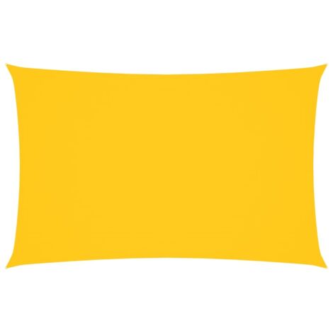 Voile de parasol/Toile d'ombrage Tissu Oxford rectangulaire 2x4,5 m Jaune 47890