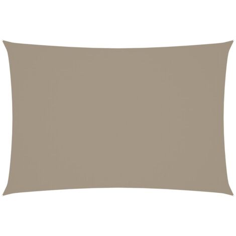 Voile de parasol/Toile d'ombrage Tissu Oxford rectangulaire 3x5 m Taupe 41195