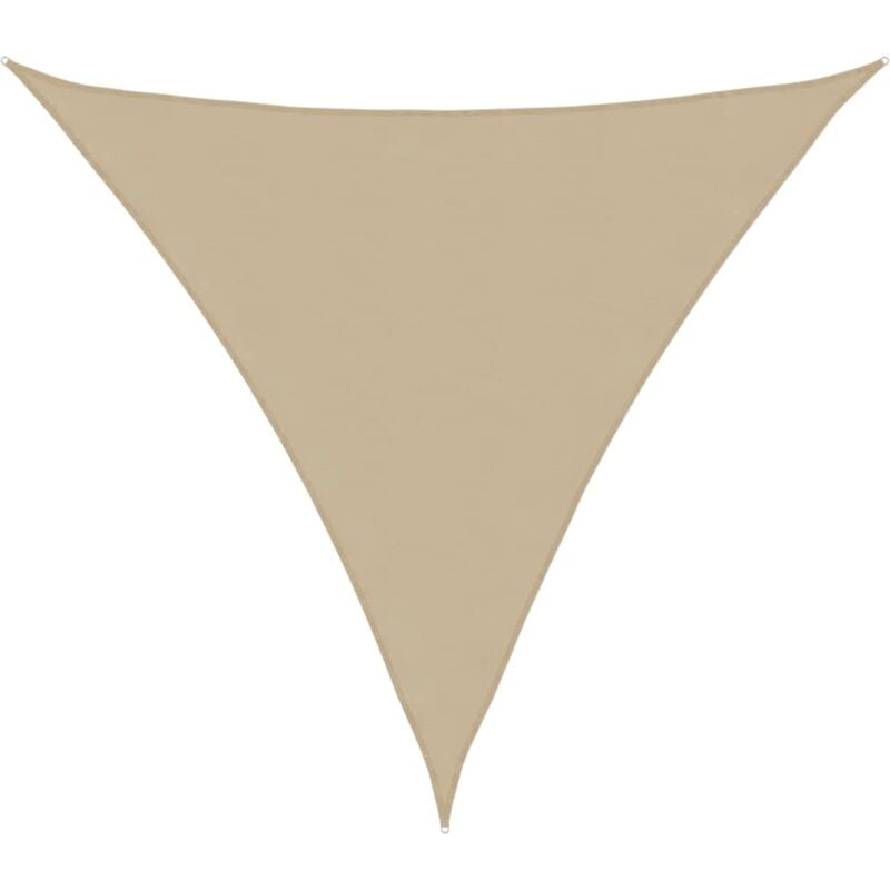 Voile de Parasol, Voile d'ombrage, Parasol de Jardin Tissu Oxford triangulaire 3x3x3 m Beige OWV50333 DESIGN IN