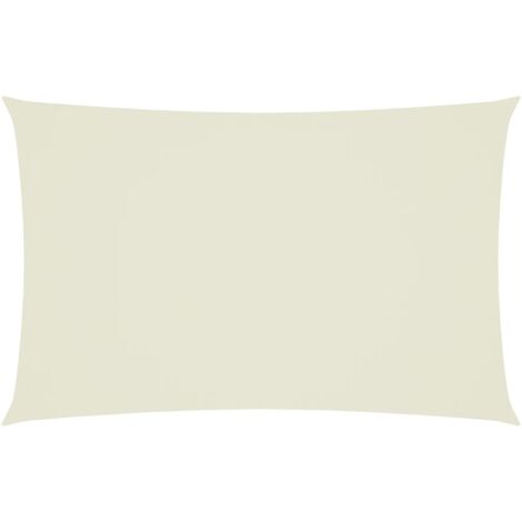 Voile de parasol - Voile d'Ombrage - Toile d'ombrage - Ecran Solaire de Jardin - Tissu Oxford rectangulaire 2,5x5 m Crème HNDX142518
