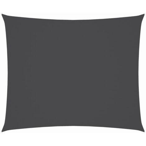 Voile de parasol - Voile d'Ombrage - Toile d'ombrage - Ecran Solaire de Jardin - Tissu Oxford rectangulaire 3x4 m Anthracite HNDX981874