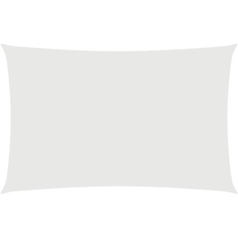 Voile de parasol - Voile d'Ombrage - Toile d'ombrage - Ecran Solaire de Jardin - Tissu Oxford rectangulaire 4x7 m Blanc HNDX842983