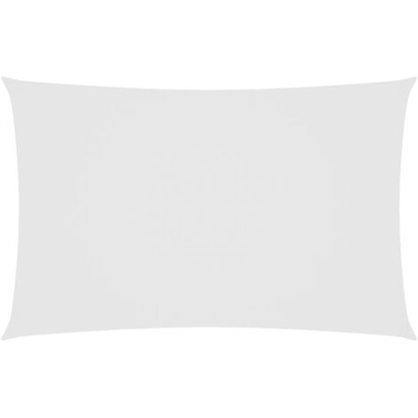 Voile de parasol - Voile d'Ombrage - Toile d'ombrage - Ecran Solaire de Jardin - Tissu Oxford rectangulaire 5x8 m Blanc HNDX968736