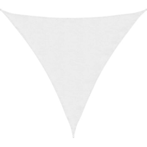 Voile de parasol - Voile d'Ombrage - Toile d'ombrage - Ecran Solaire de Jardin - Tissu Oxford triangulaire 3,6x3,6x3,6 m Blanc HNDX643115