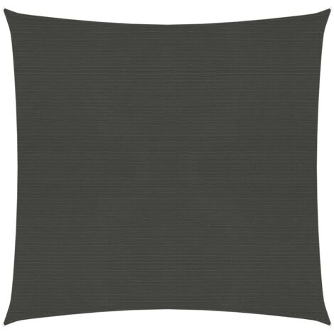 Voile de parasol, Voile d'ombrage, Toile Tendue Parasol protection contre la chaleur 160 g/m² Anthracite 2,5x2,5 m PEHD TTF5478