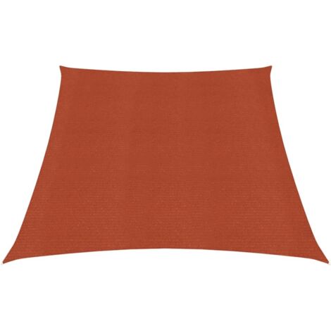 Voile de parasol, Voile d'ombrage, Toile Tendue Parasol protection contre la chaleur 160 g/m² Terre cuite 3/4x2 m PEHD TTF9036