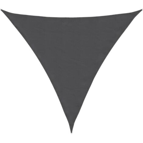Voile de parasol, Voile d'ombrage, Toile Tendue Parasol protection contre la chaleur Tissu Oxford triangulaire 4x4x4 m Anthracite TTF1263