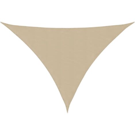 Voile de parasol, Voile d'ombrage, Toile Tendue Parasol protection contre la chaleur Tissu Oxford triangulaire 4x5x5 m Beige TTF1349