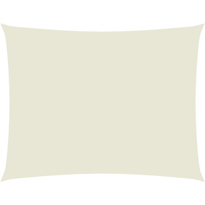 Maison Chic - Voile de parasol/Toile d'ombrage Tissu Oxford rectangulaire 3,5x4,5 m Crème 73462